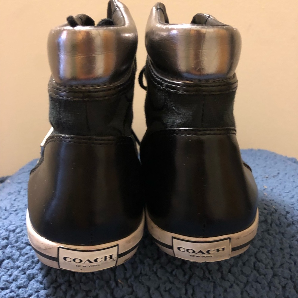 High Top Women’s Coach Sneakers (size 7.5)